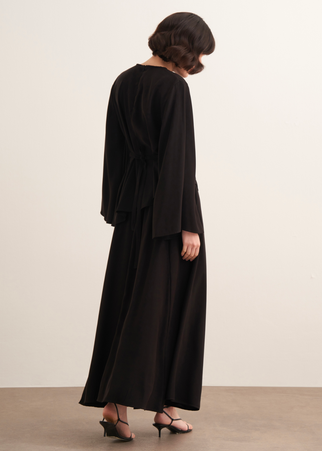 Dima Tie Detail Black Skirt Co-Ord
