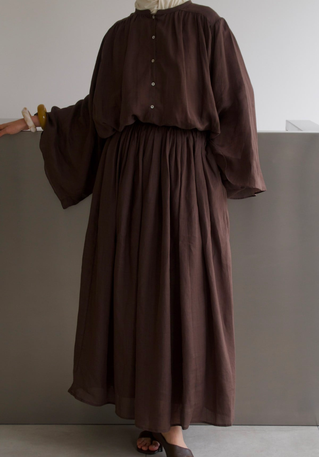 Marni Rami Skirt Co-ord Brown