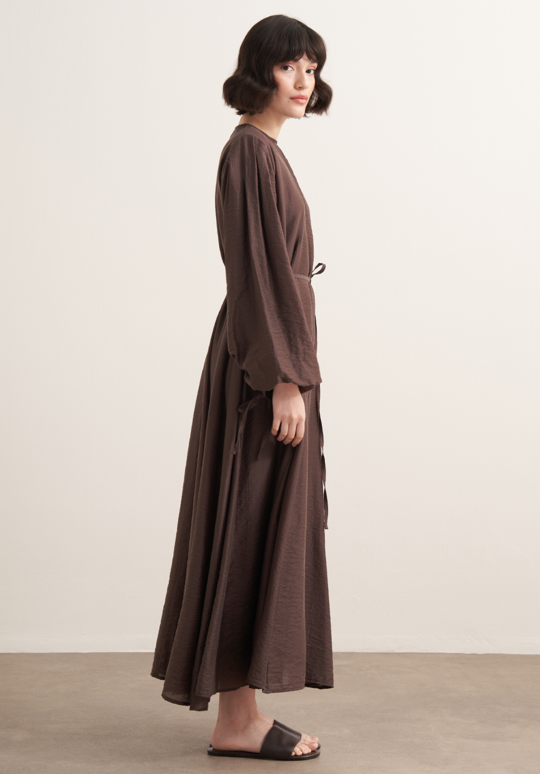 Nouf Maxi Dress - Brown