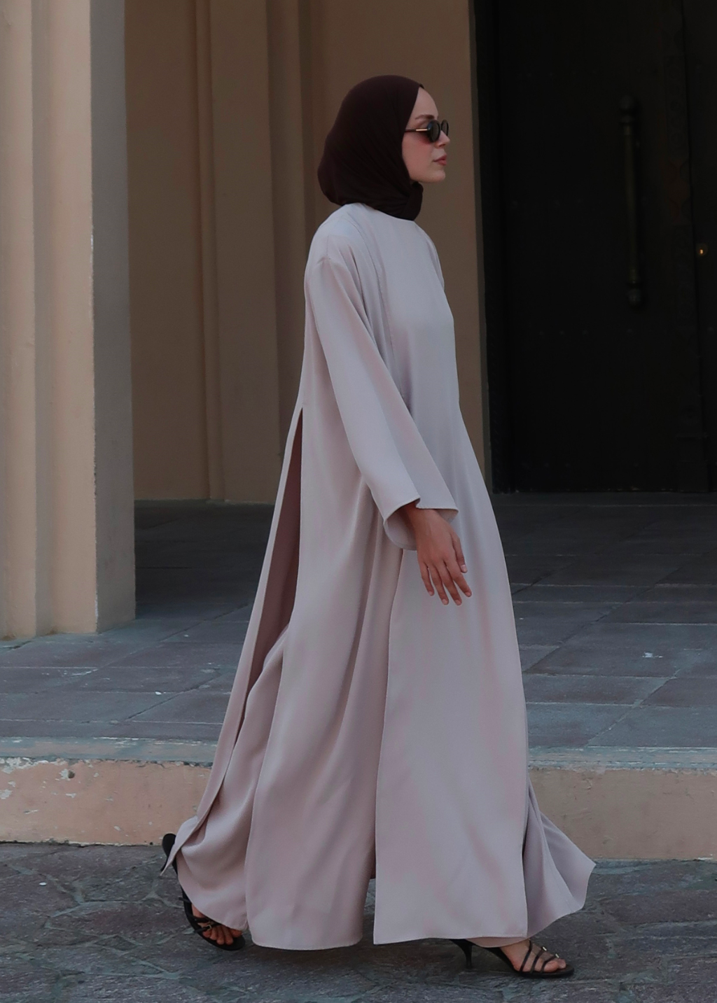Sorayah Blouse with Slit Detail Beige