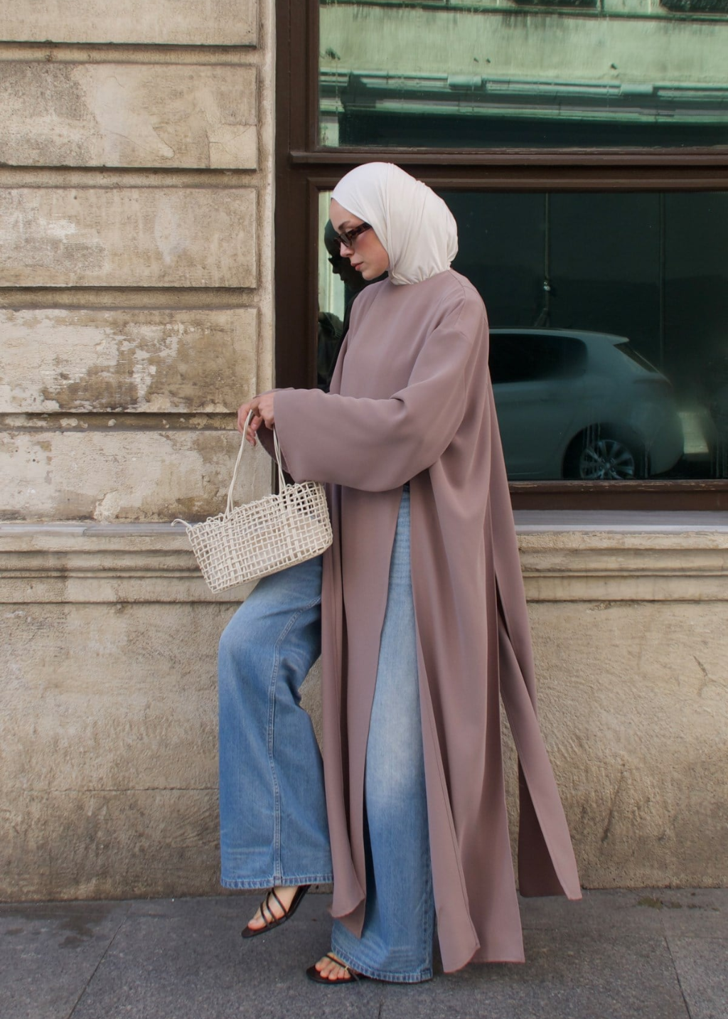 Sorayah Blouse with Slit Detail Mink