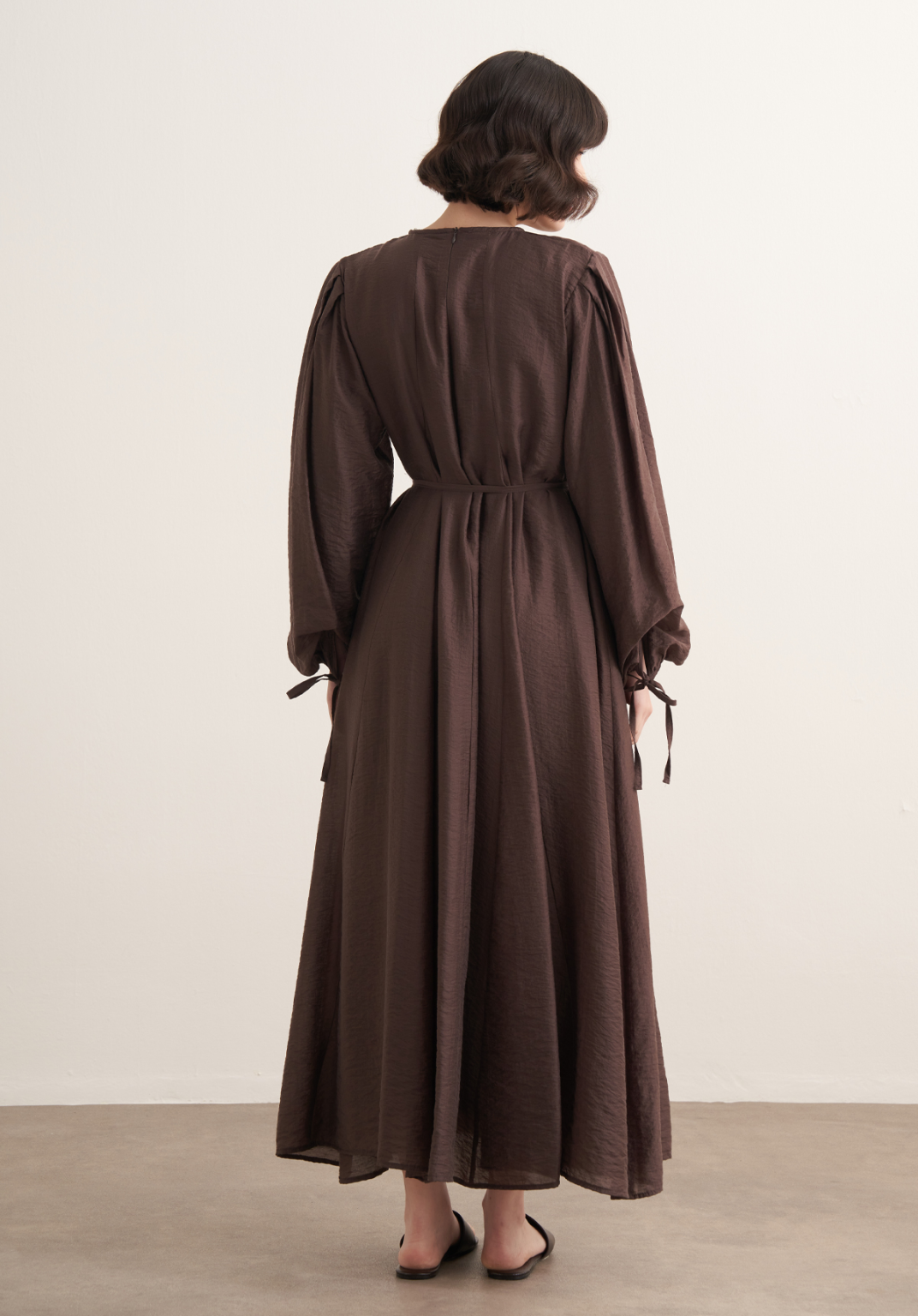 Nouf Maxi Dress - Brown
