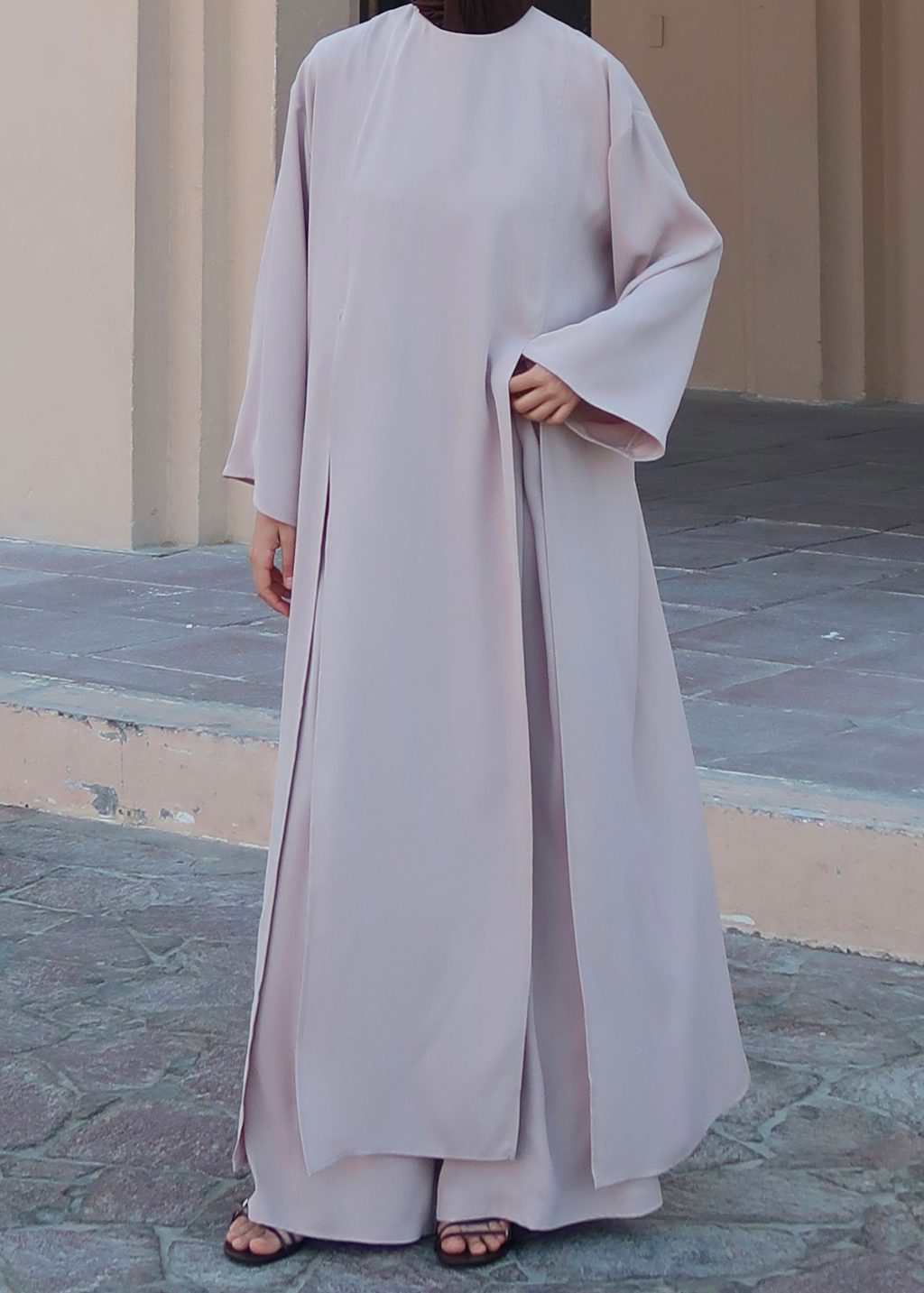 Sorayah Blouse with Slit Detail Beige
