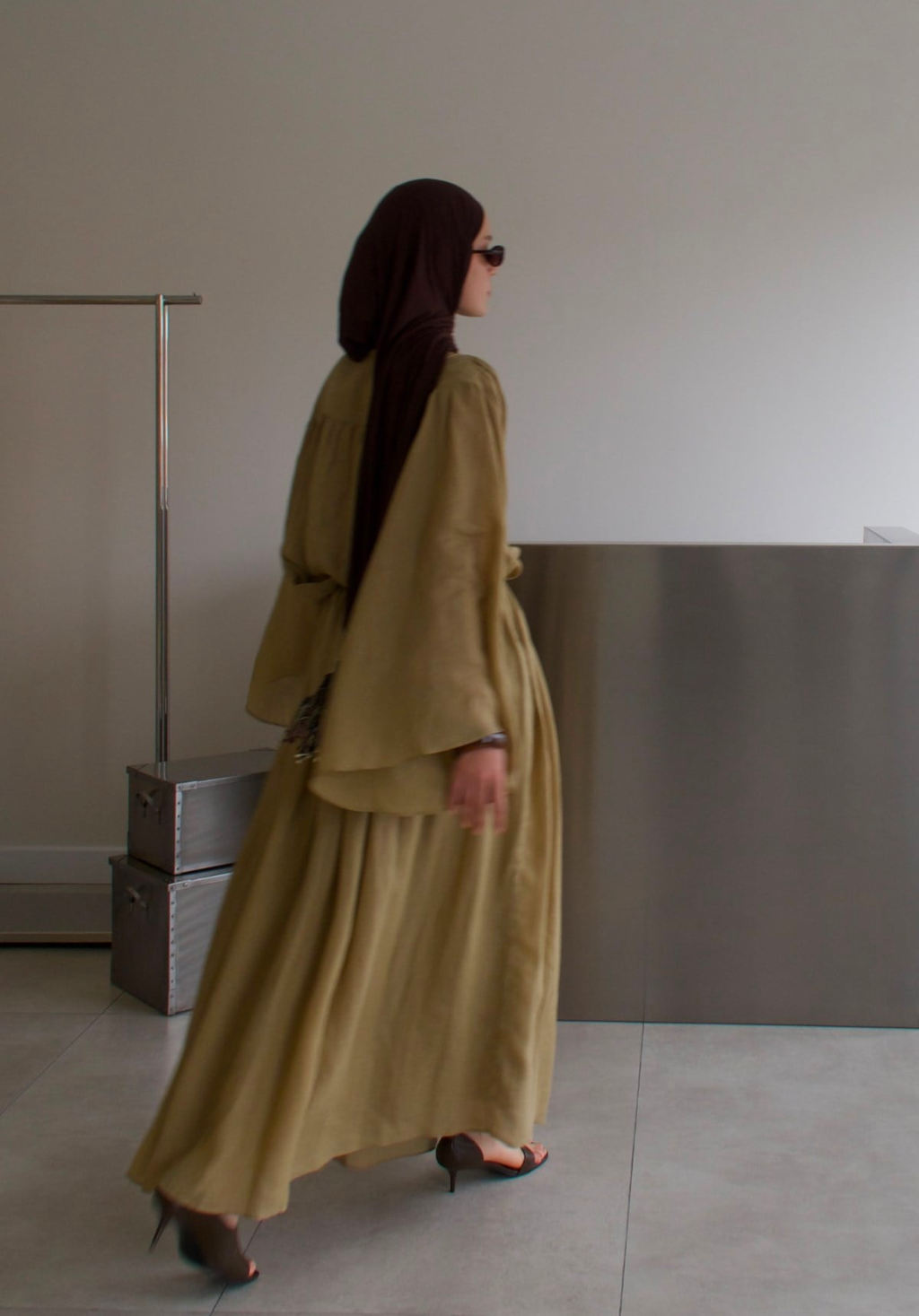 Marni Rami Skirt Co-ord Olive