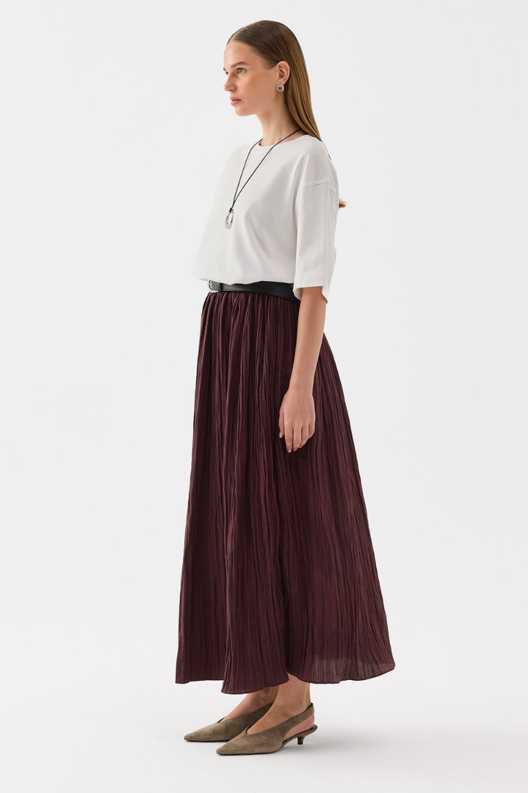 Esme Skirt Brown Plum