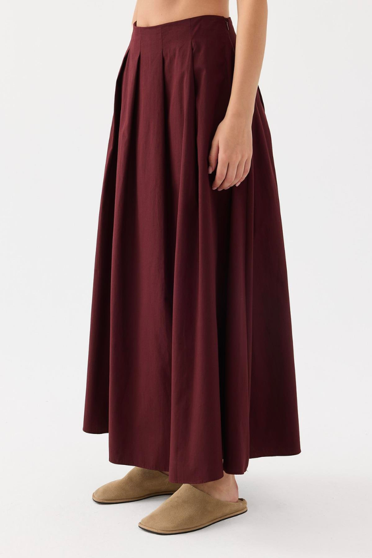 Oya Skirt Burgundy
