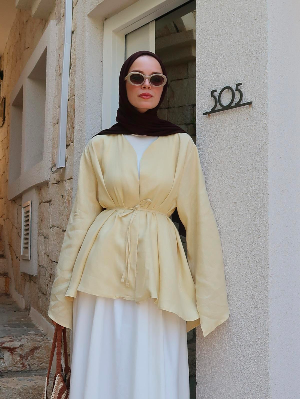 Noir Kimono Butter Yellow