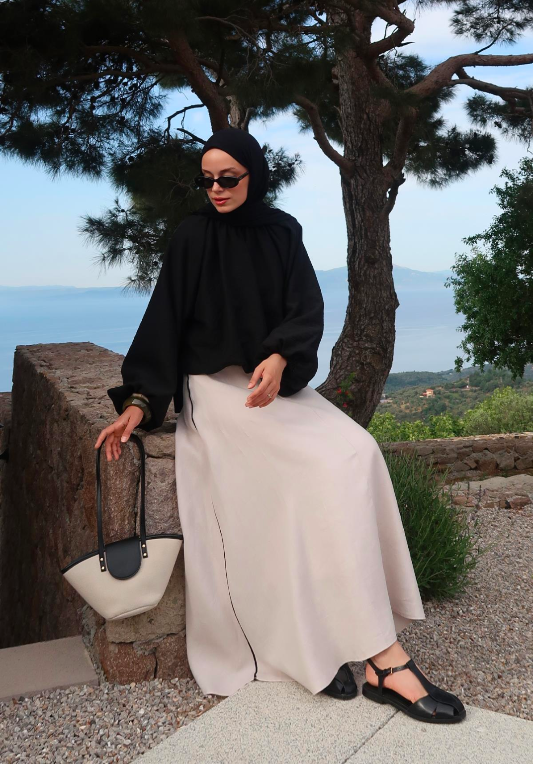 Vildan Linen Maxi Skirt