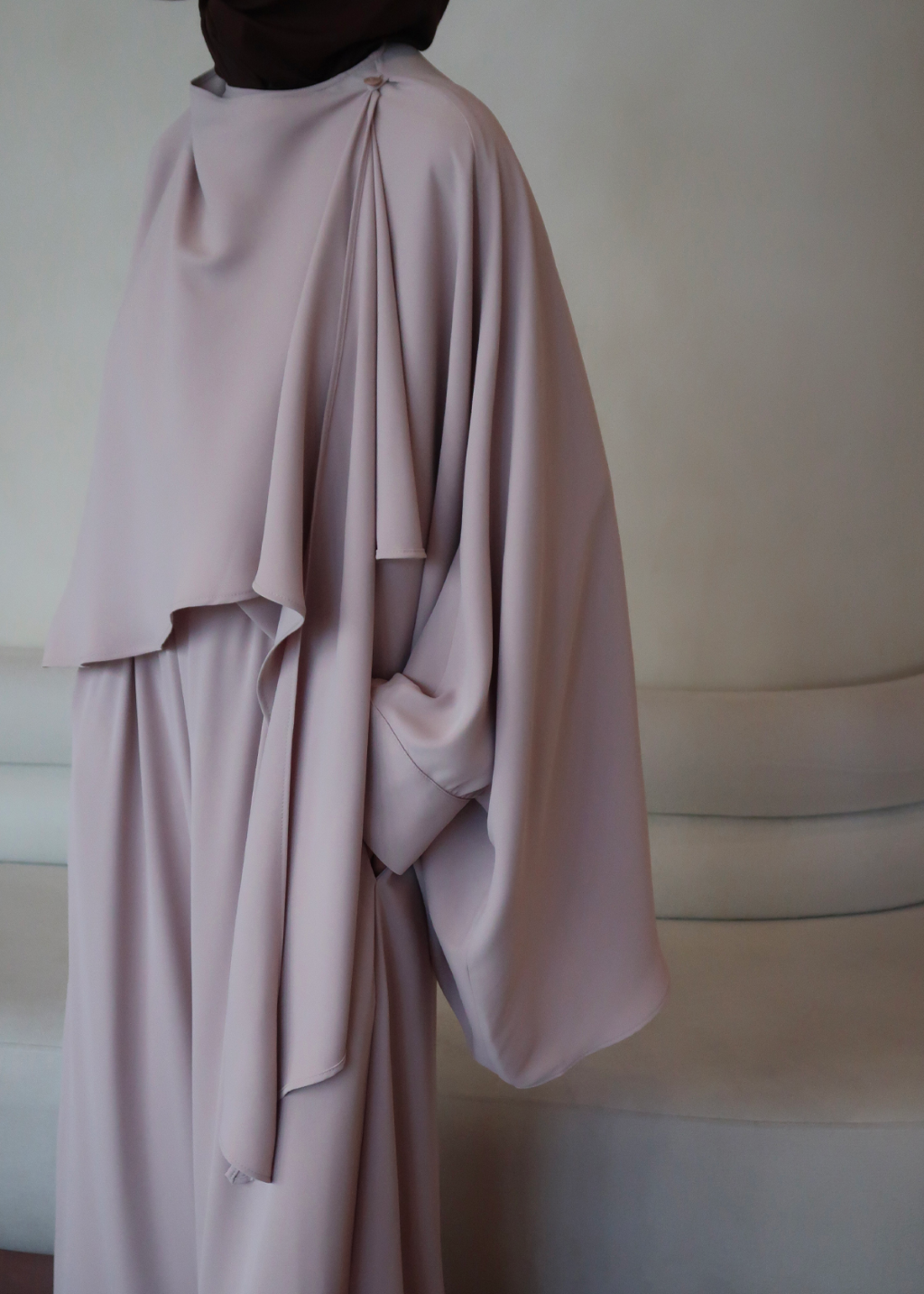 Joud Shawl-Detail Co-Ord Beige