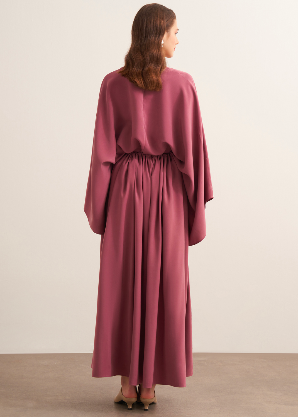 Nur Gathered Skirt Co-Ord - Dusty Rose