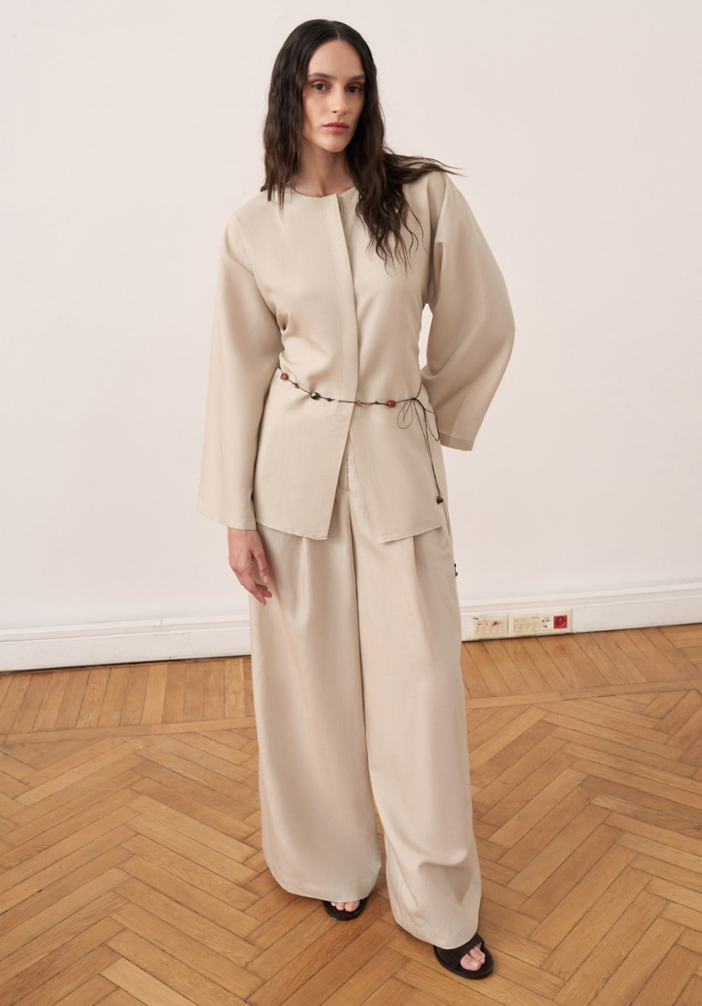 Arwa Trouser Co-ord - Cream
