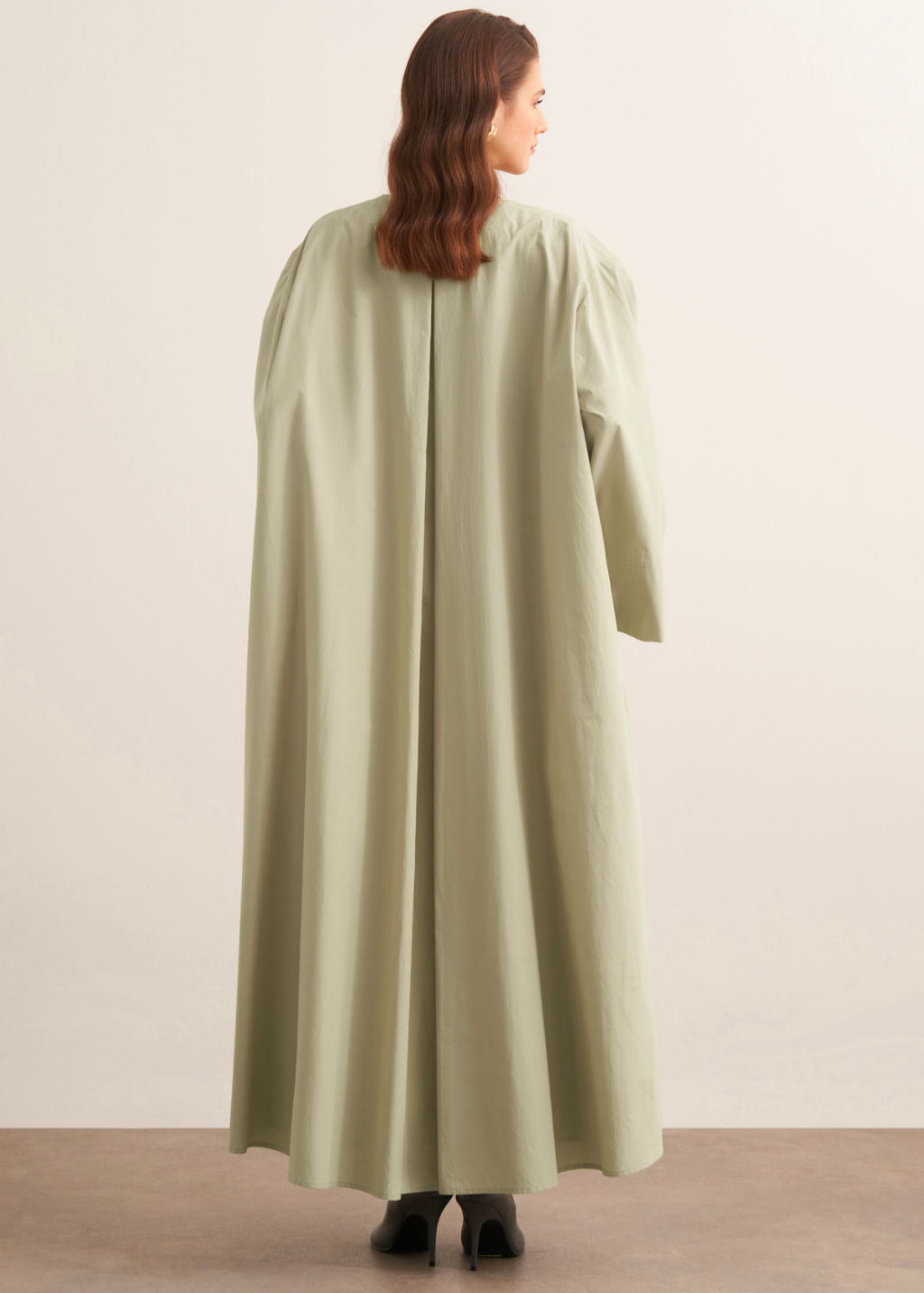 Ines Premium Longline Kimono Co-Ord – Soft Green