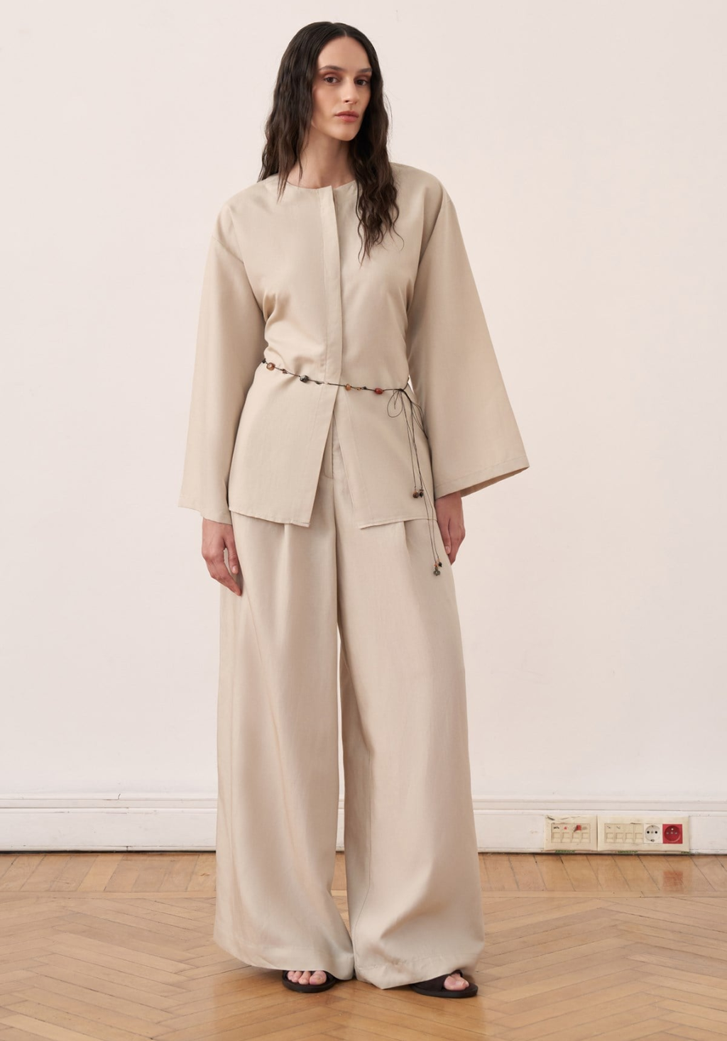 Arwa Trouser Co-ord - Cream