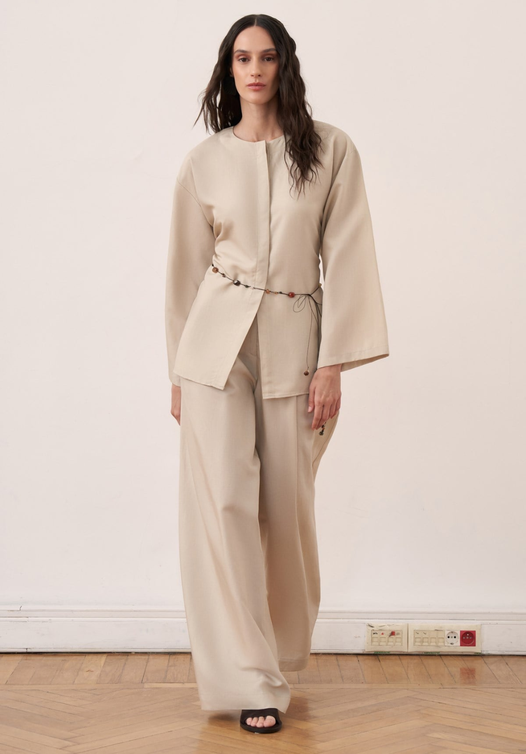 Arwa Trouser Co-ord - Cream