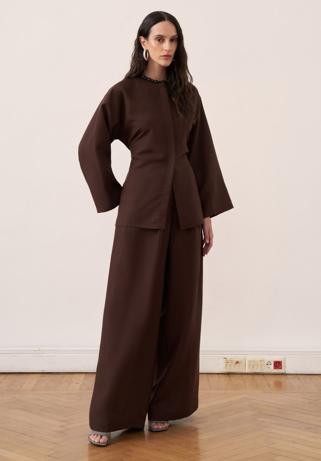Arwa Trouser Co-ord - Brown