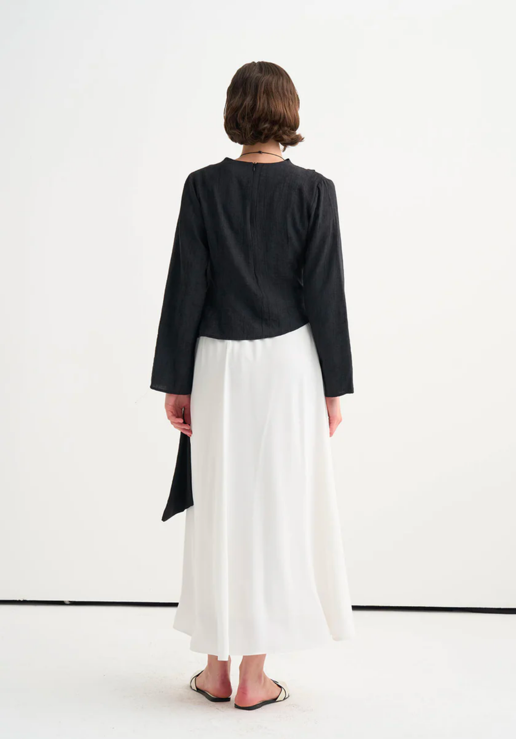 Ece Crush Effect Blouse Black