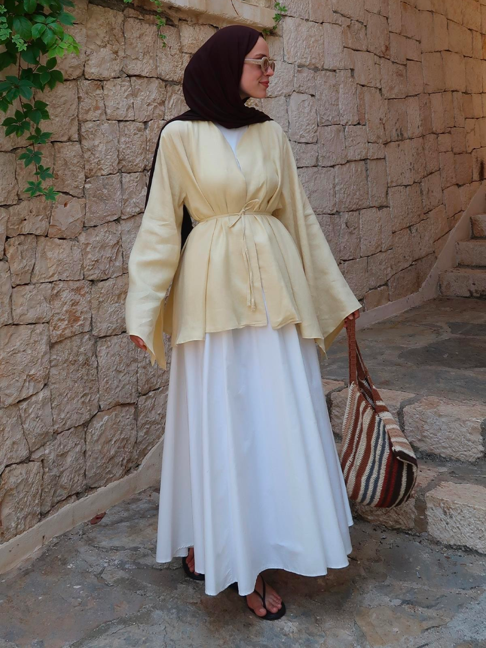 Noir Kimono Butter Yellow