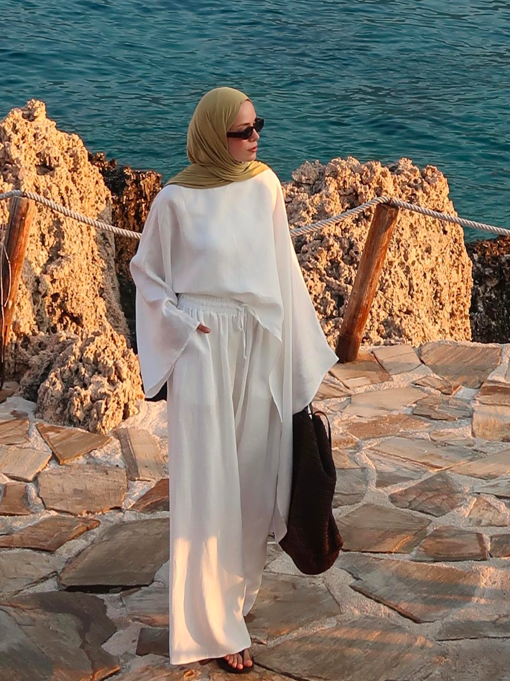 Linen White Trousers