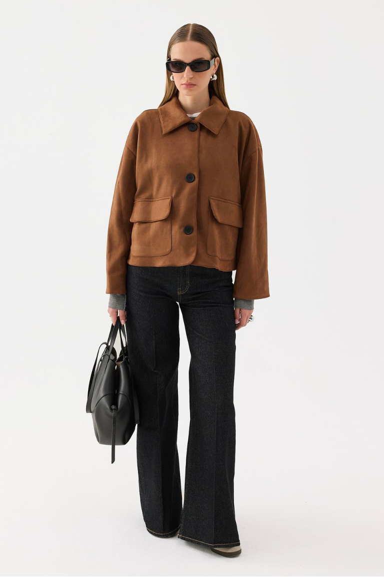 Suede Jacket - Camel