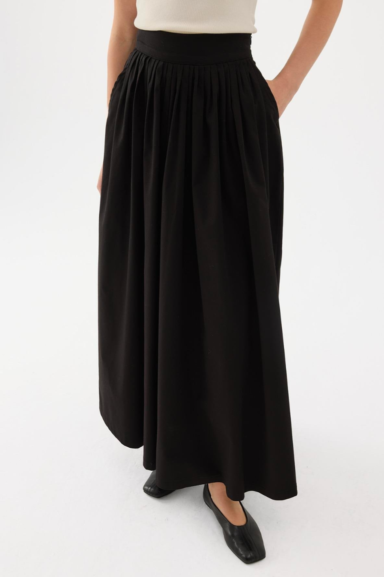 Black Fever Pleated Skirt