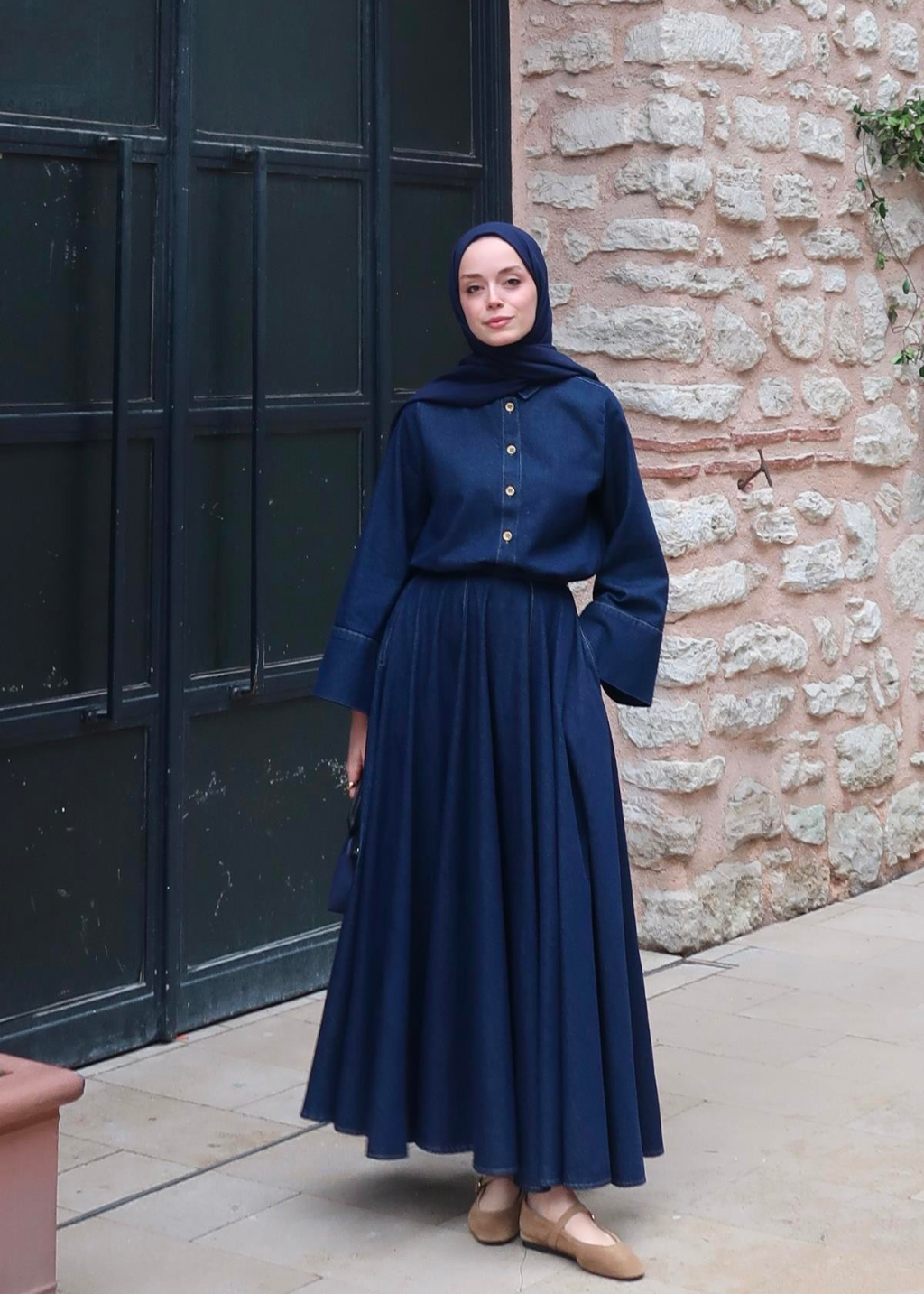 Diana Denim Skirt Set