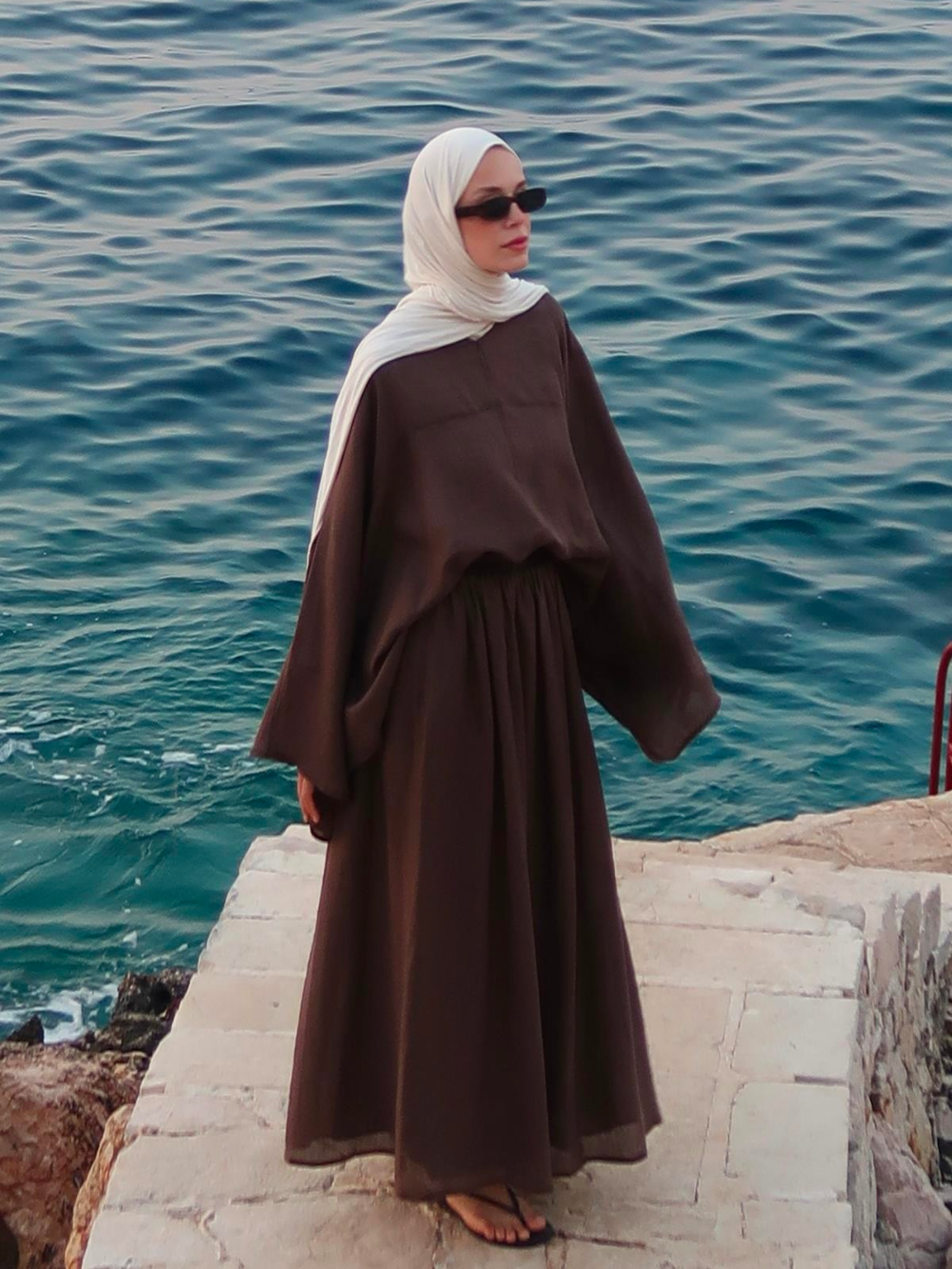 Lila Rami Skirt Co-Ord Brown