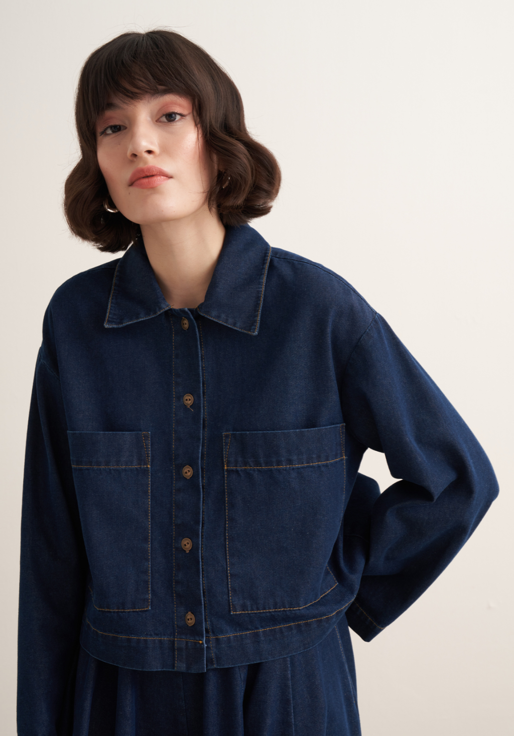 Shahad Denim Skirt Co-Ord
