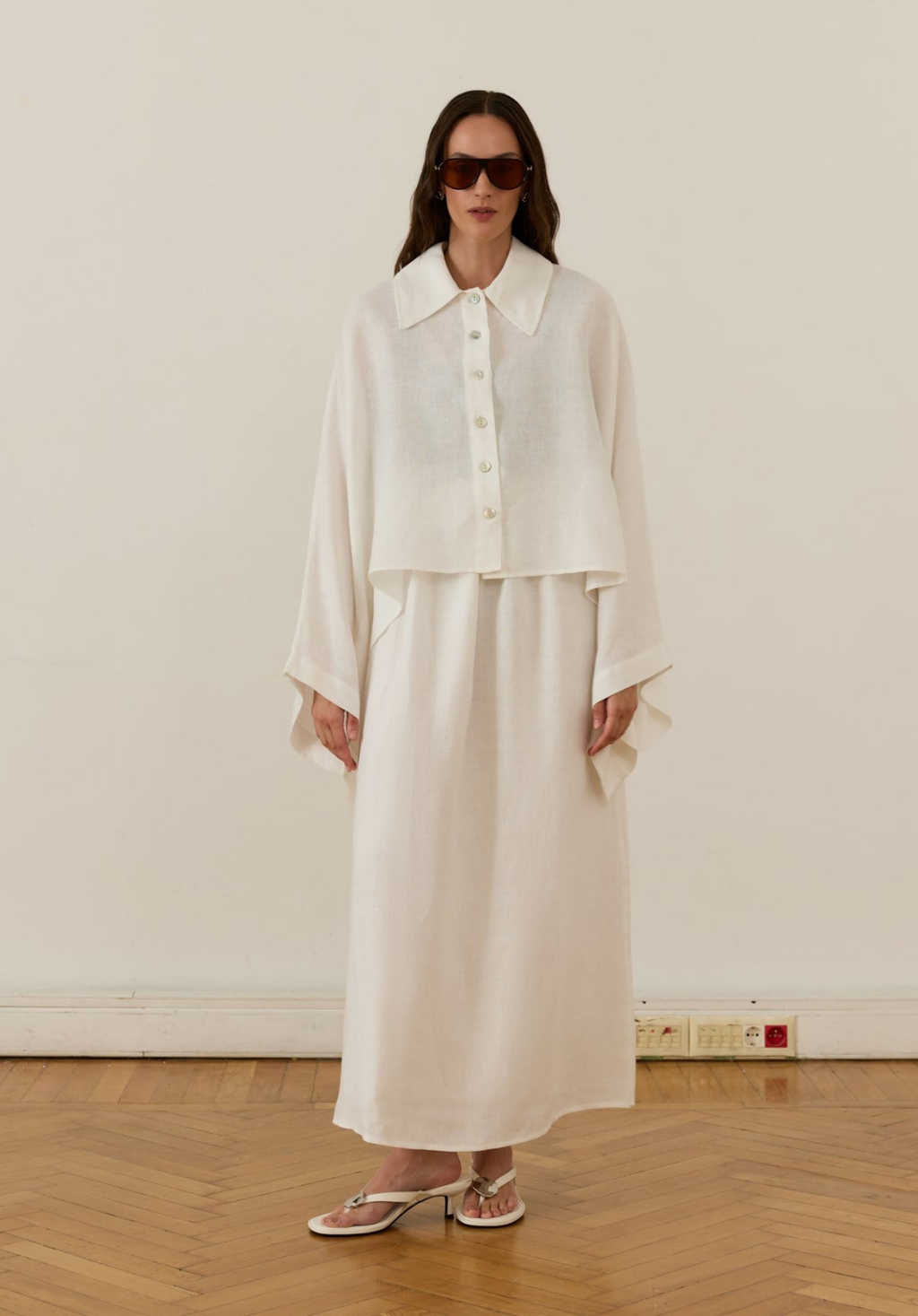 Retaj Linen Shirt White