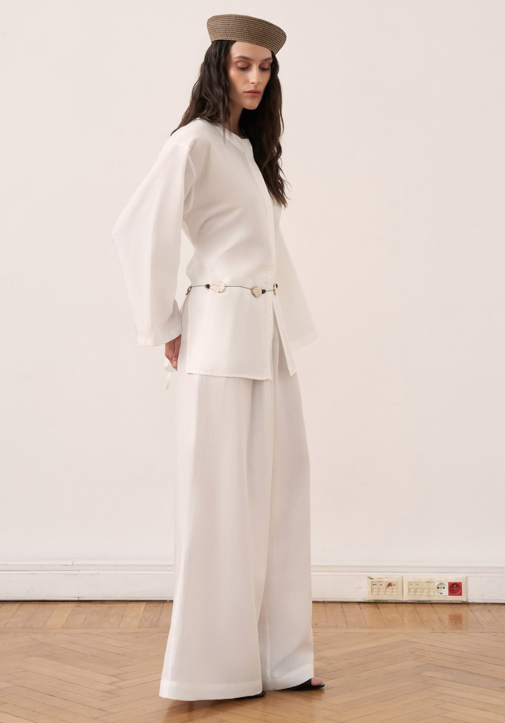 Arwa Trouser Co-ord - White