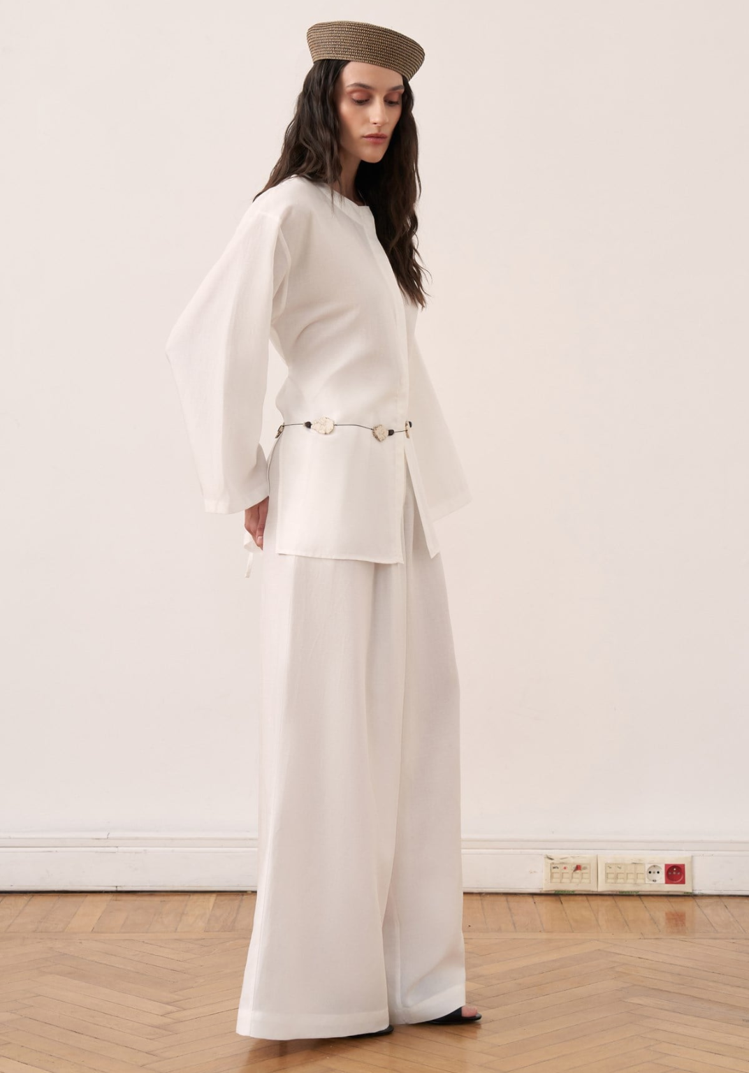 Arwa Trouser Co-ord - White