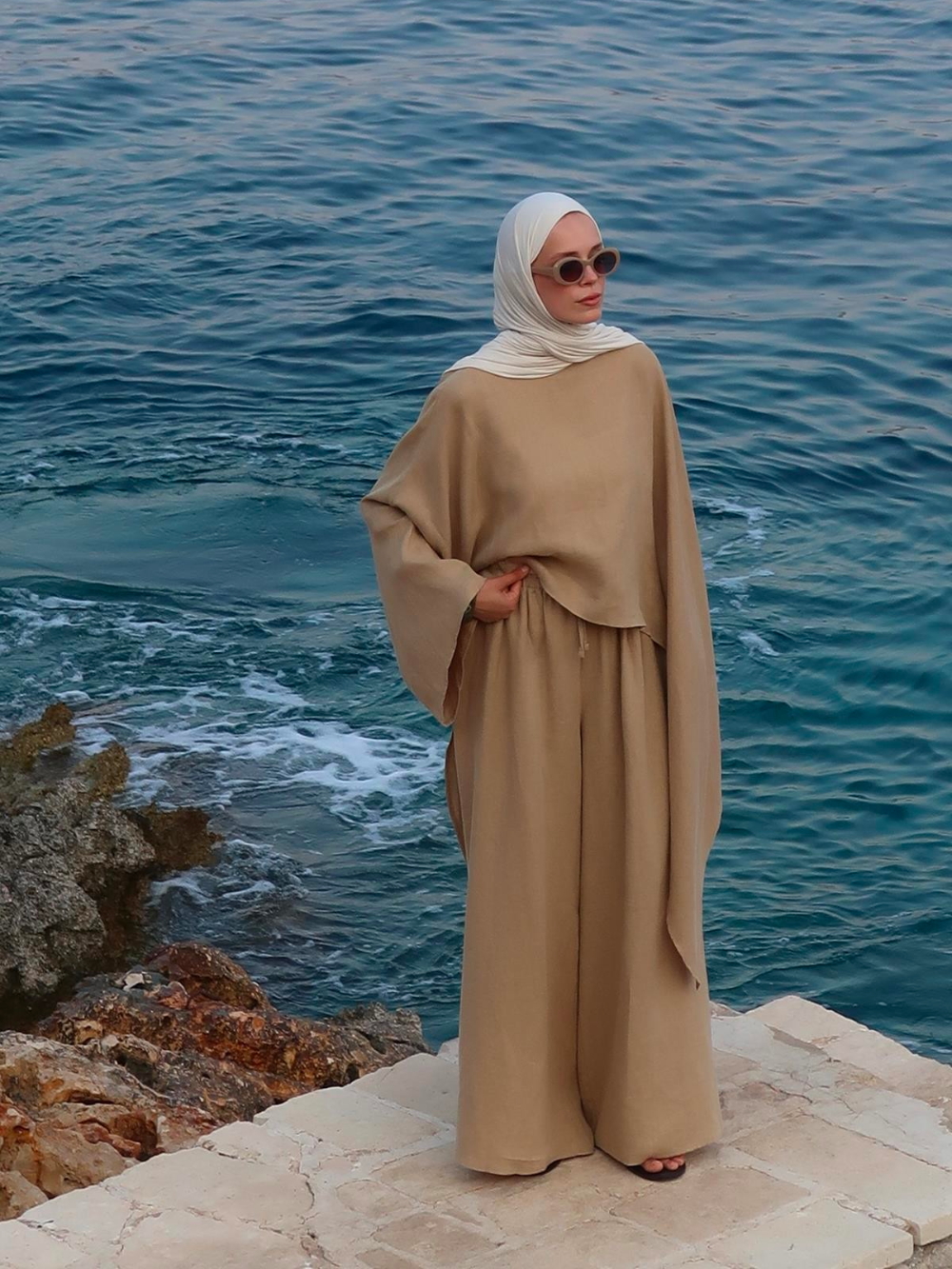 Linen Warm Beige Trousers