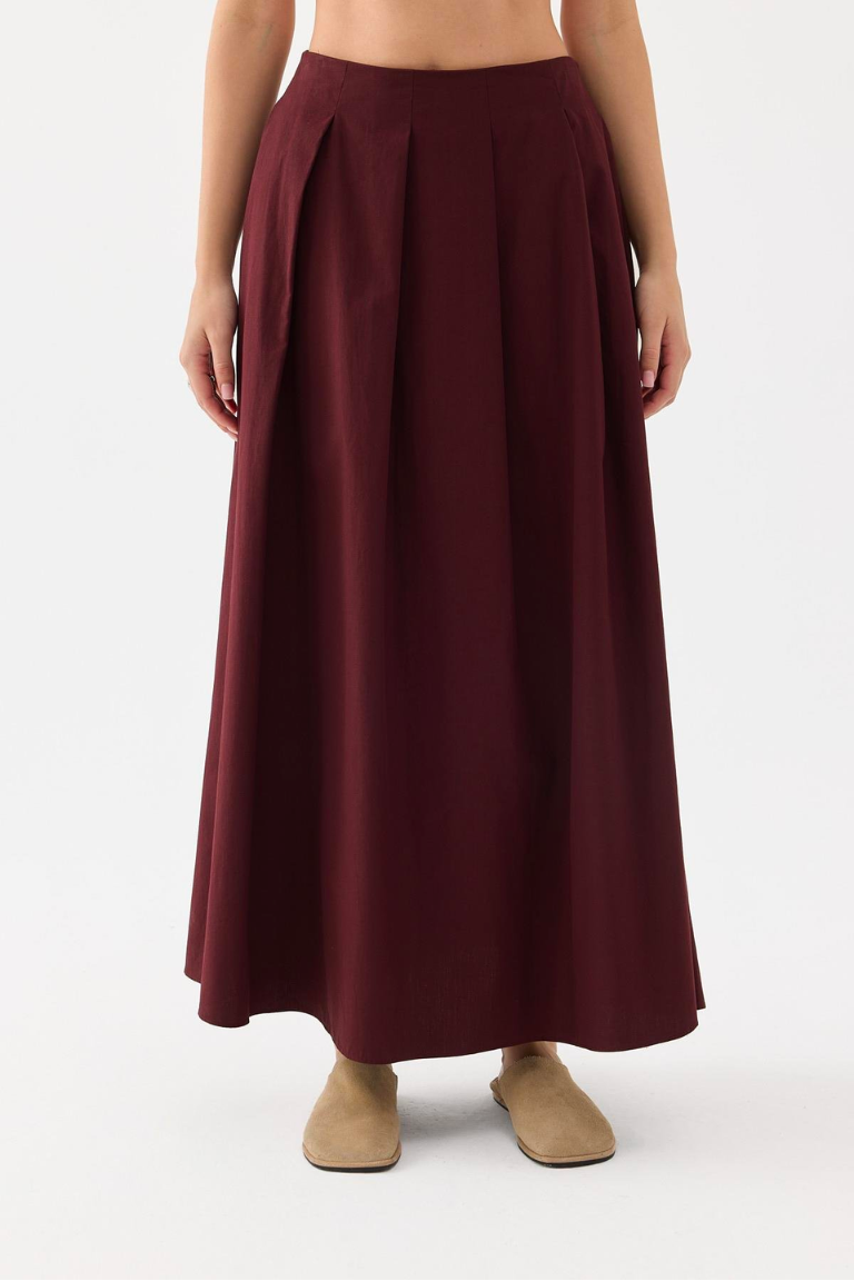 Oya Skirt Burgundy