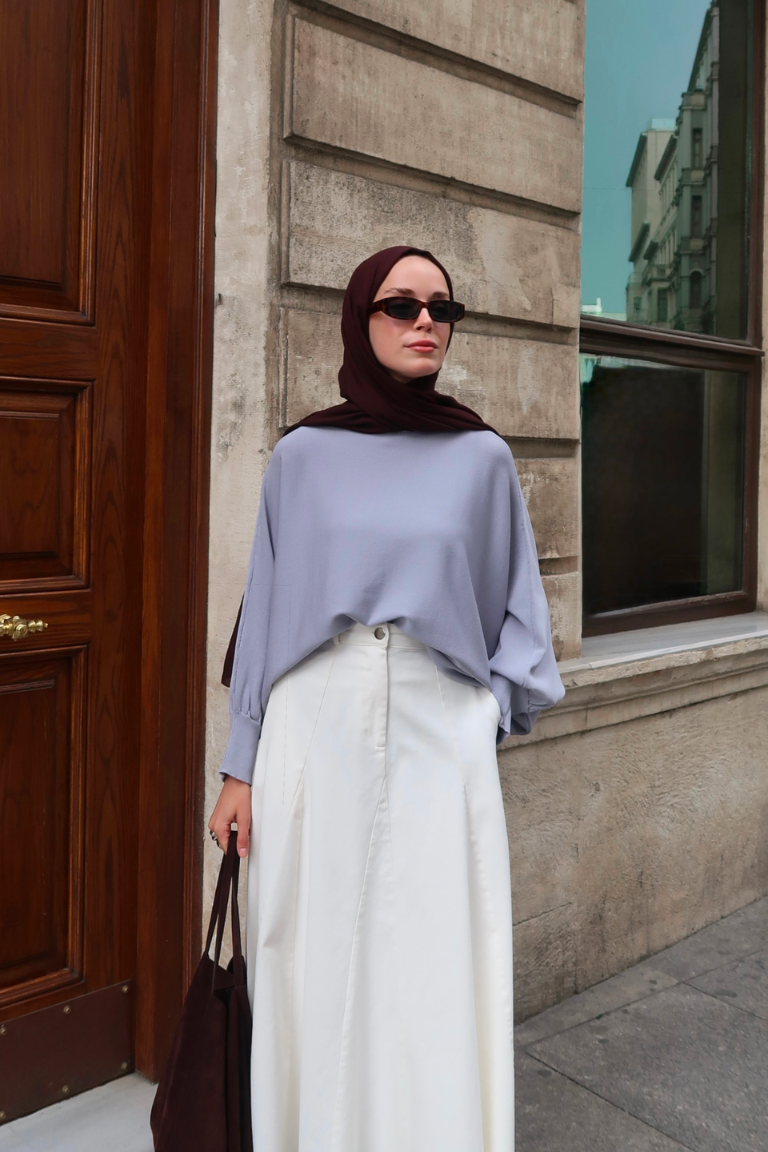 Elena Knit Sweater - Grey