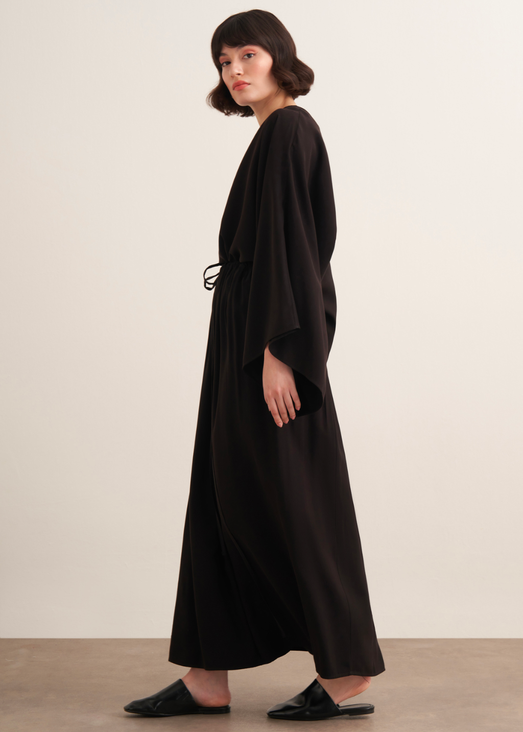 Nur Gathered Skirt Co-Ord - Black
