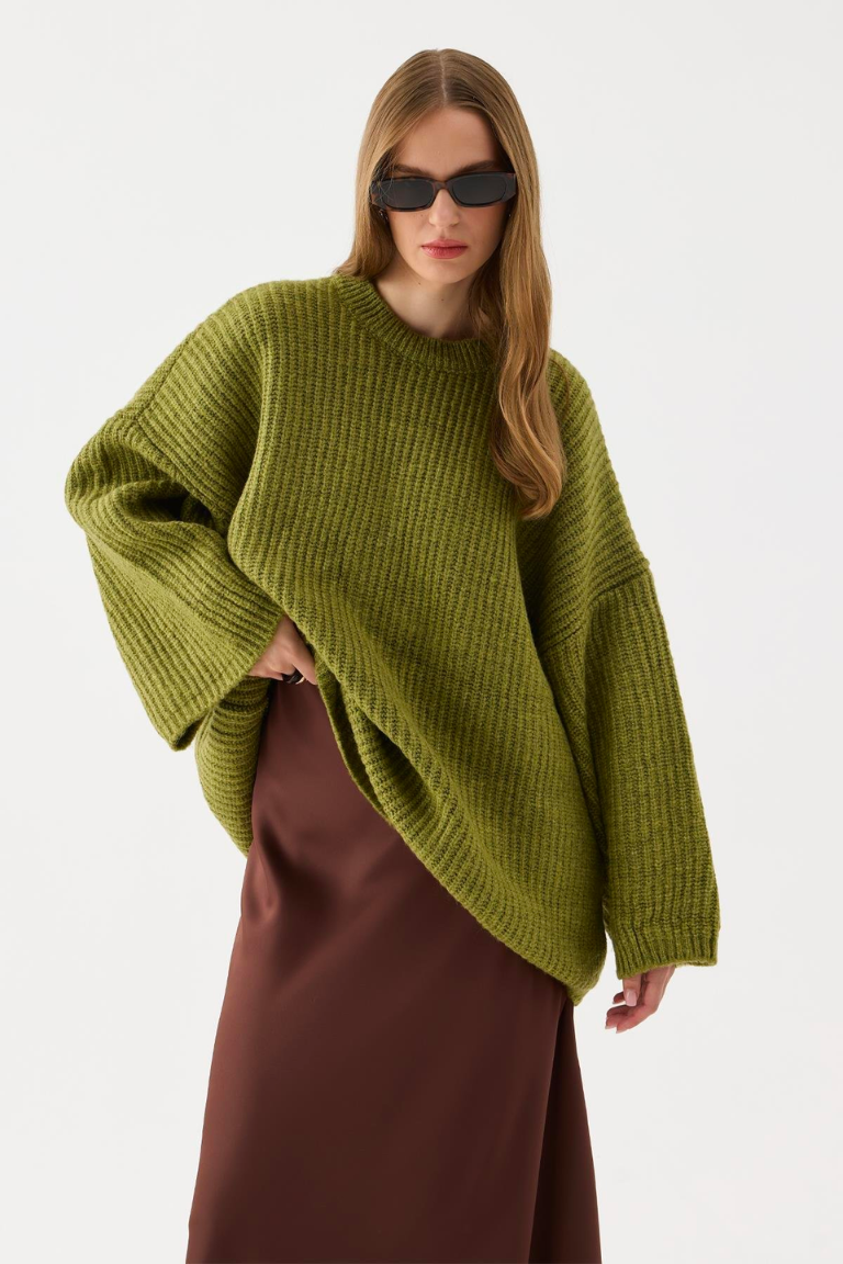 Amara Satin Skirt Brown