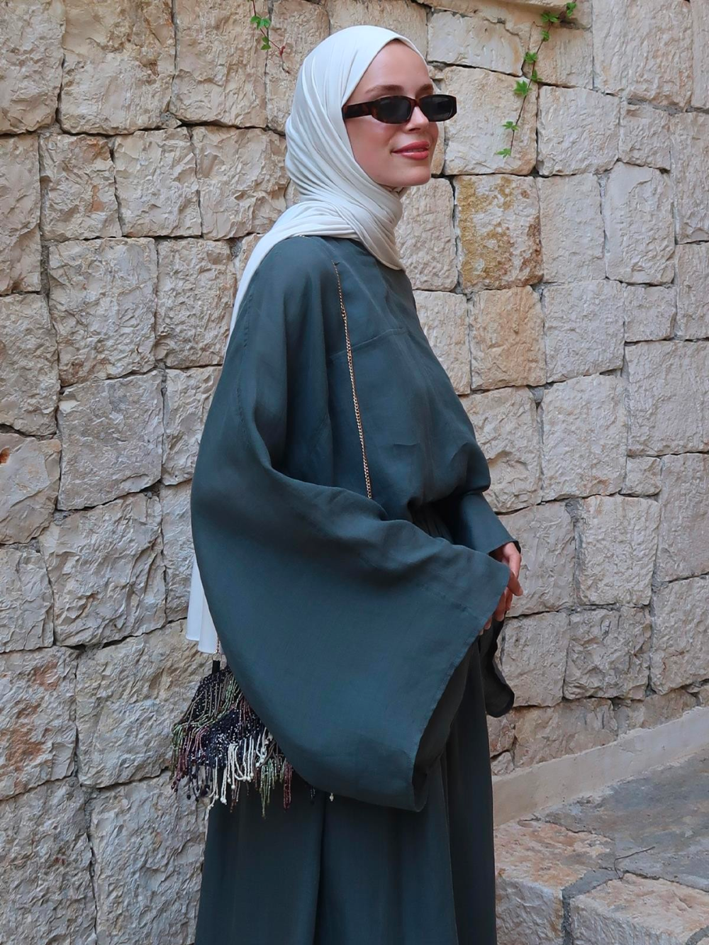 Lila Rami Skirt Co-Ord Turquoise