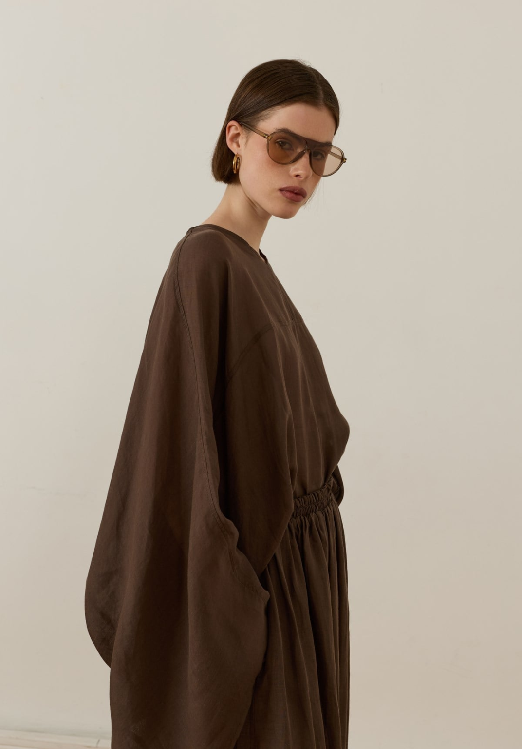 Lila Rami Skirt Co-Ord Brown
