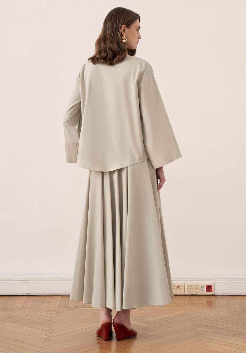 Dalila Skirt Co-ord - Sage Green