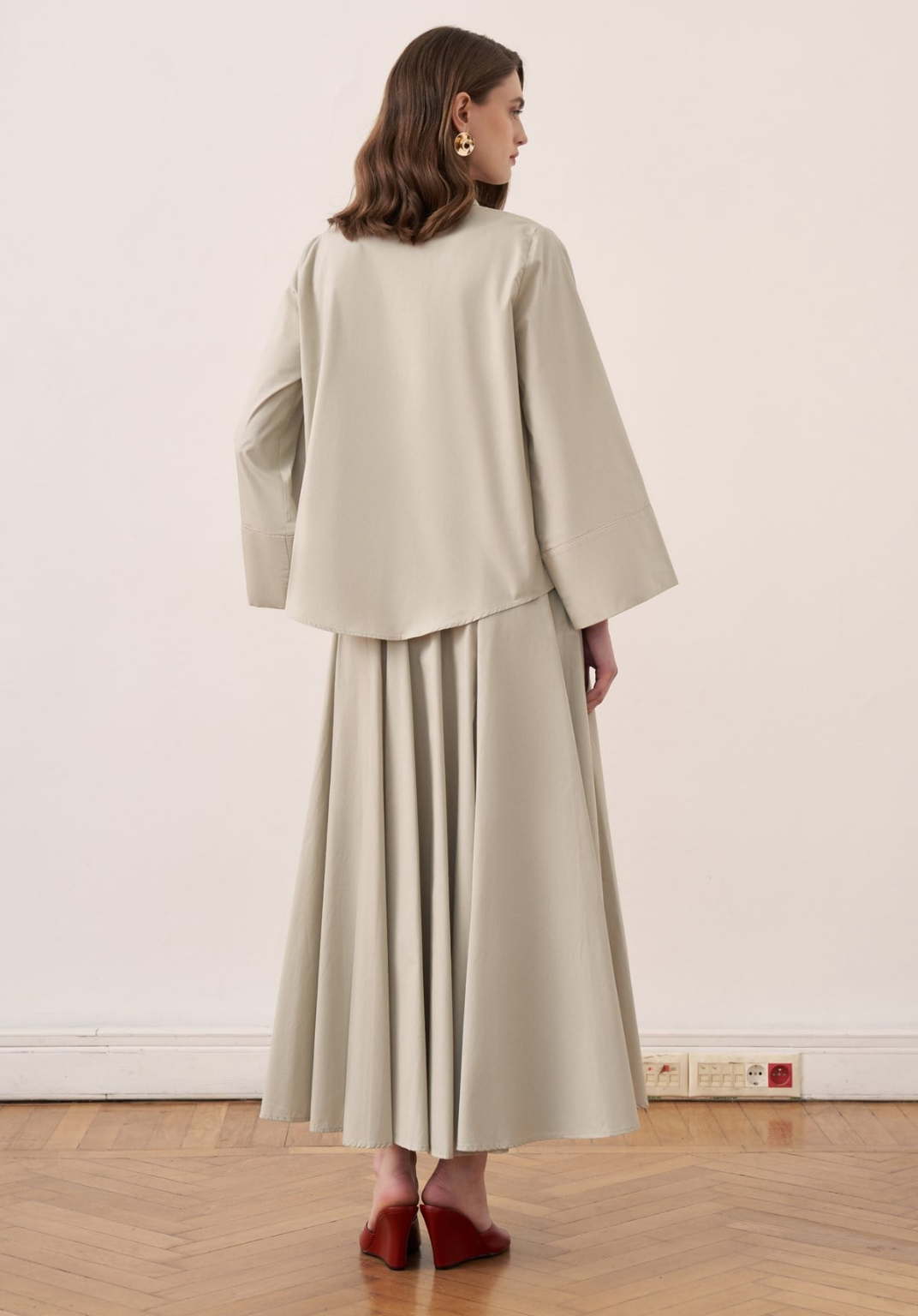 Dalila Skirt Co-ord - Sage Green