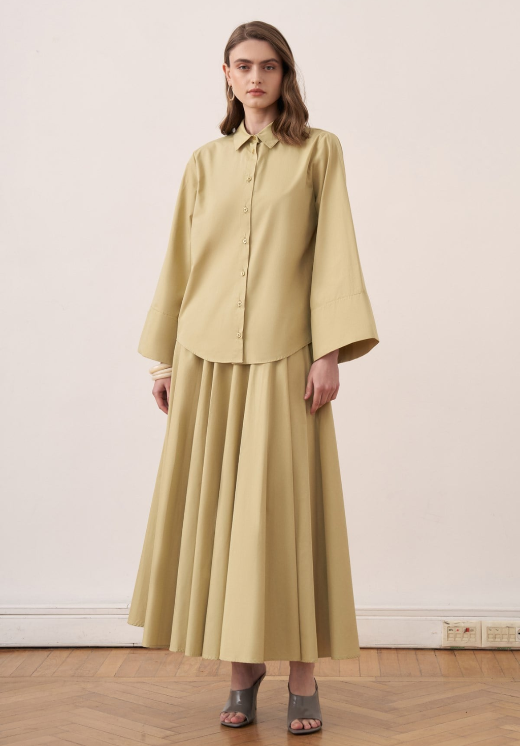 Dalila Skirt Co-ord - Olive Green