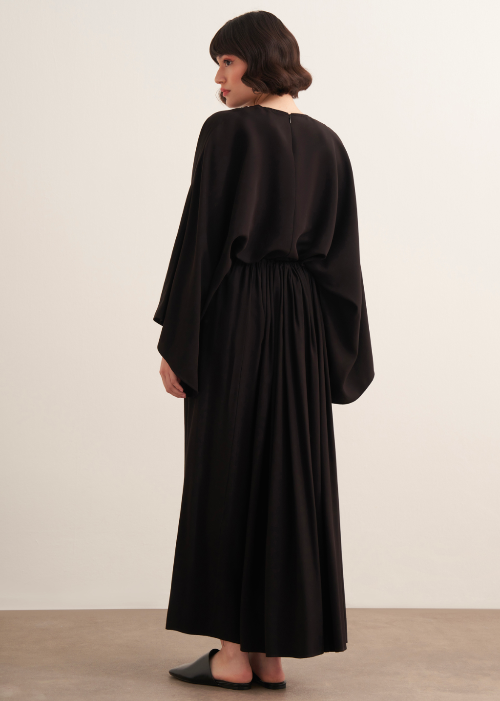 Nur Gathered Skirt Co-Ord - Black