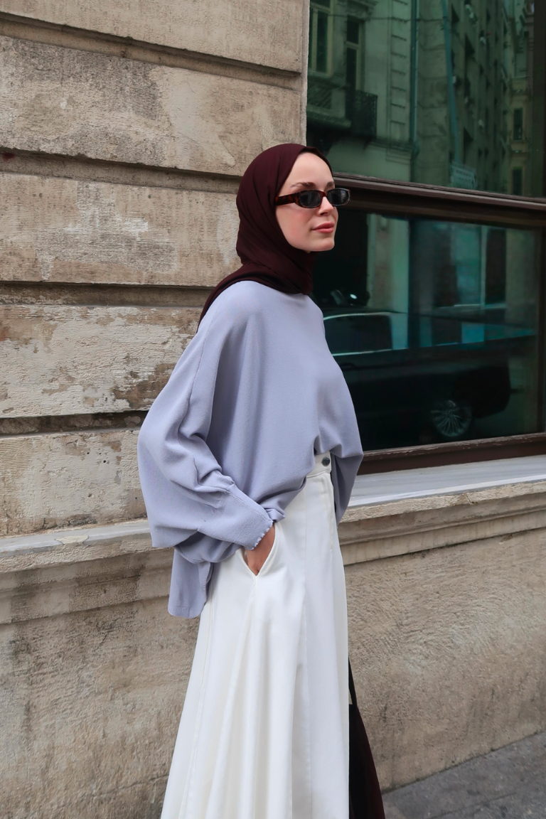 Elena Knit Sweater - Grey
