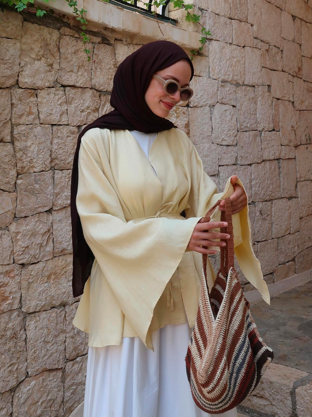 Noir Kimono Butter Yellow