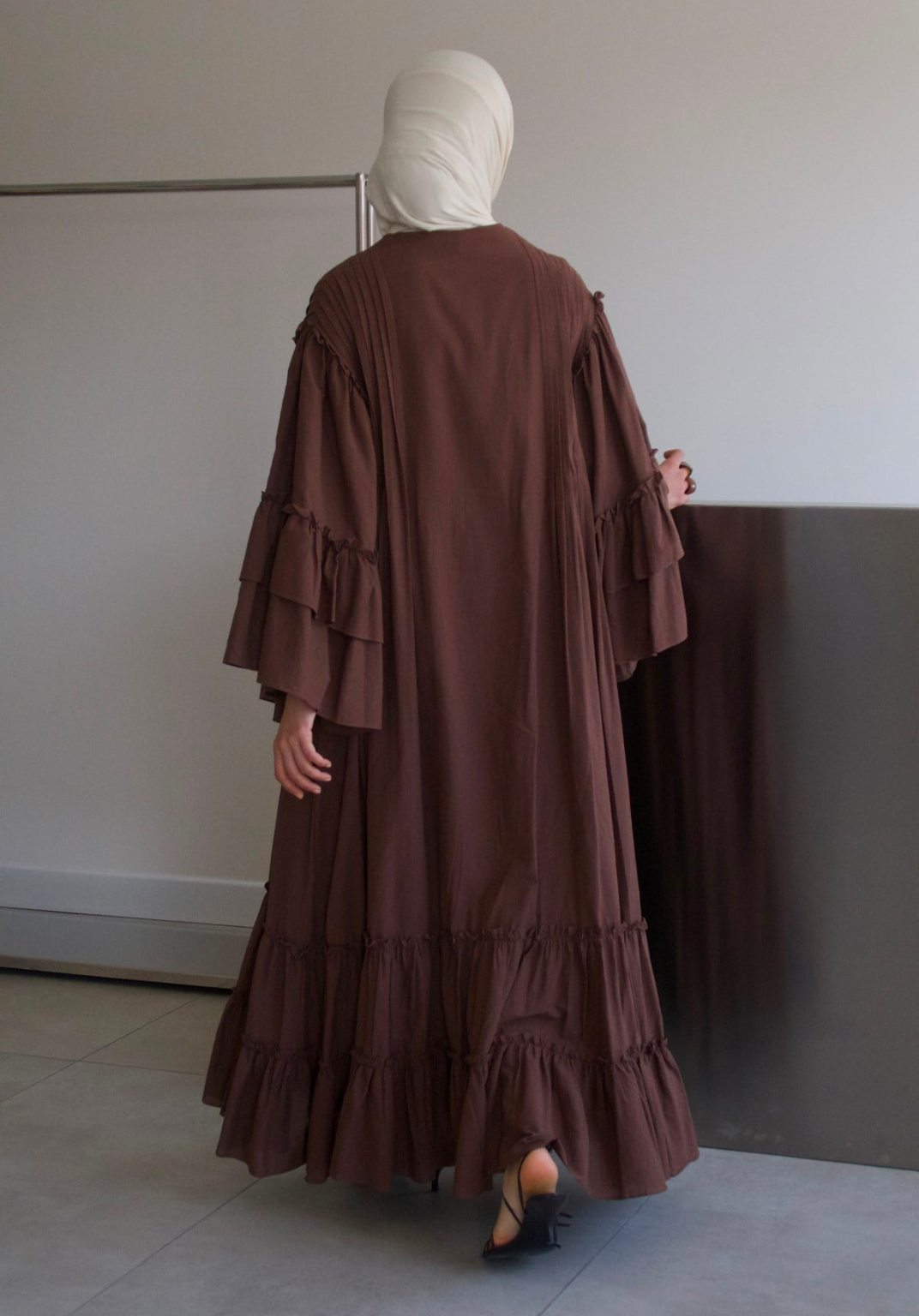 Salema Voile Dress Brown