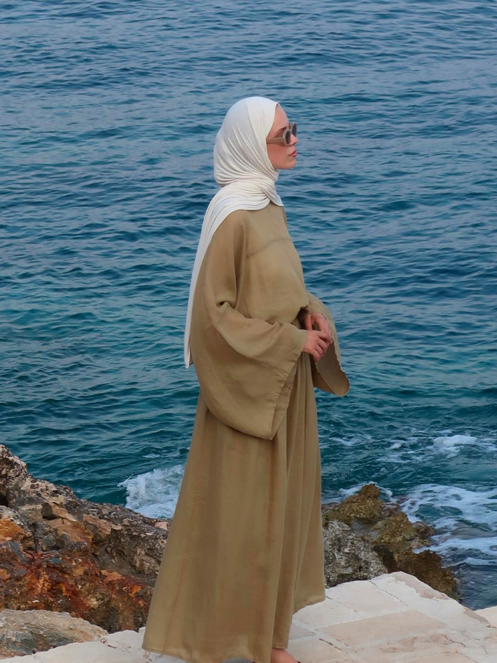 Lila Rami Skirt Co-Ord Olive Green