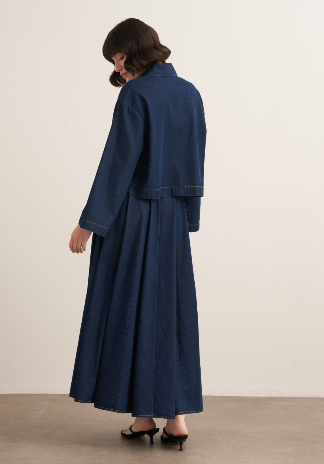 Shahad Denim Skirt Co-Ord