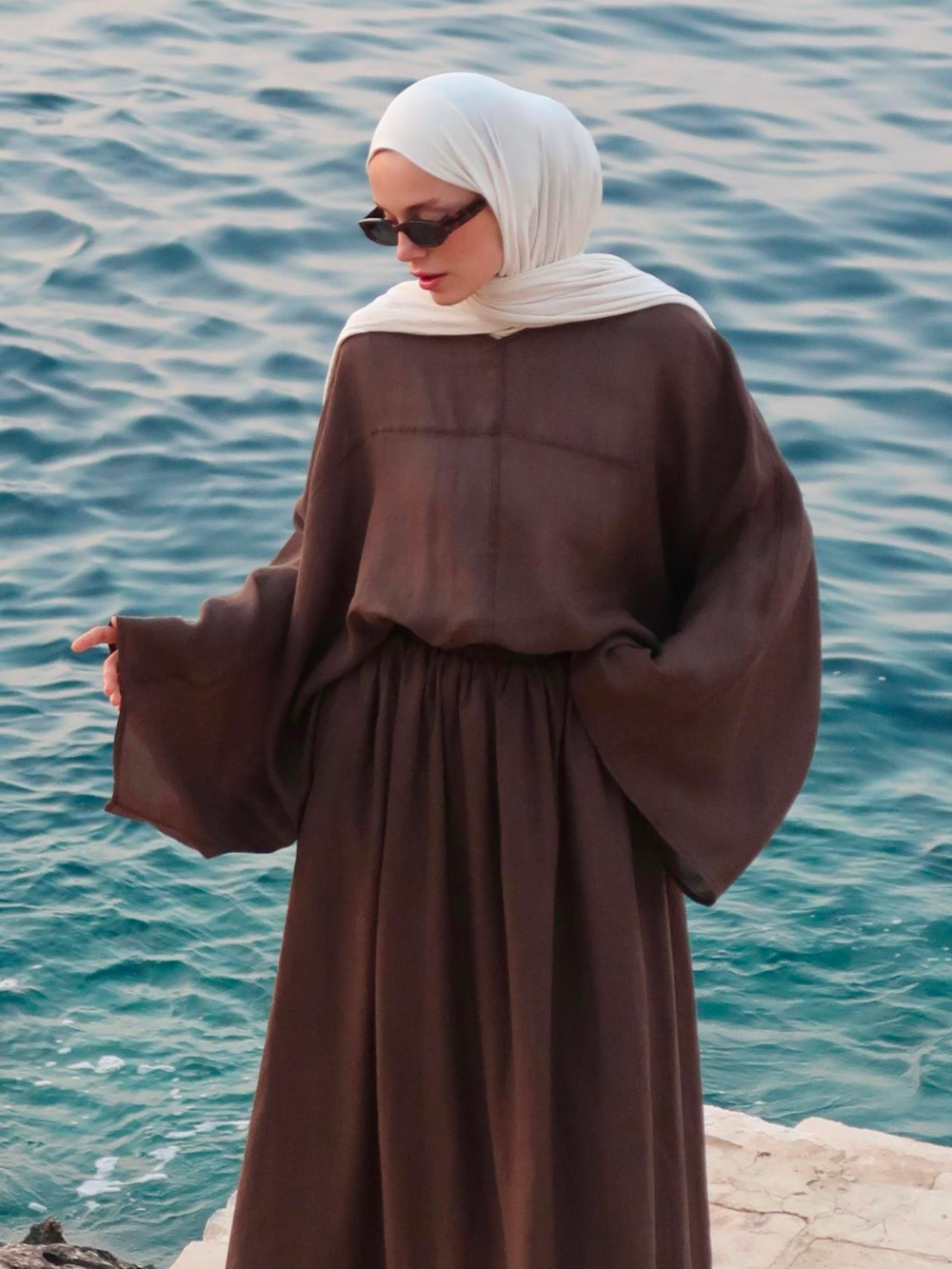 Lila Rami Skirt Co-Ord Brown