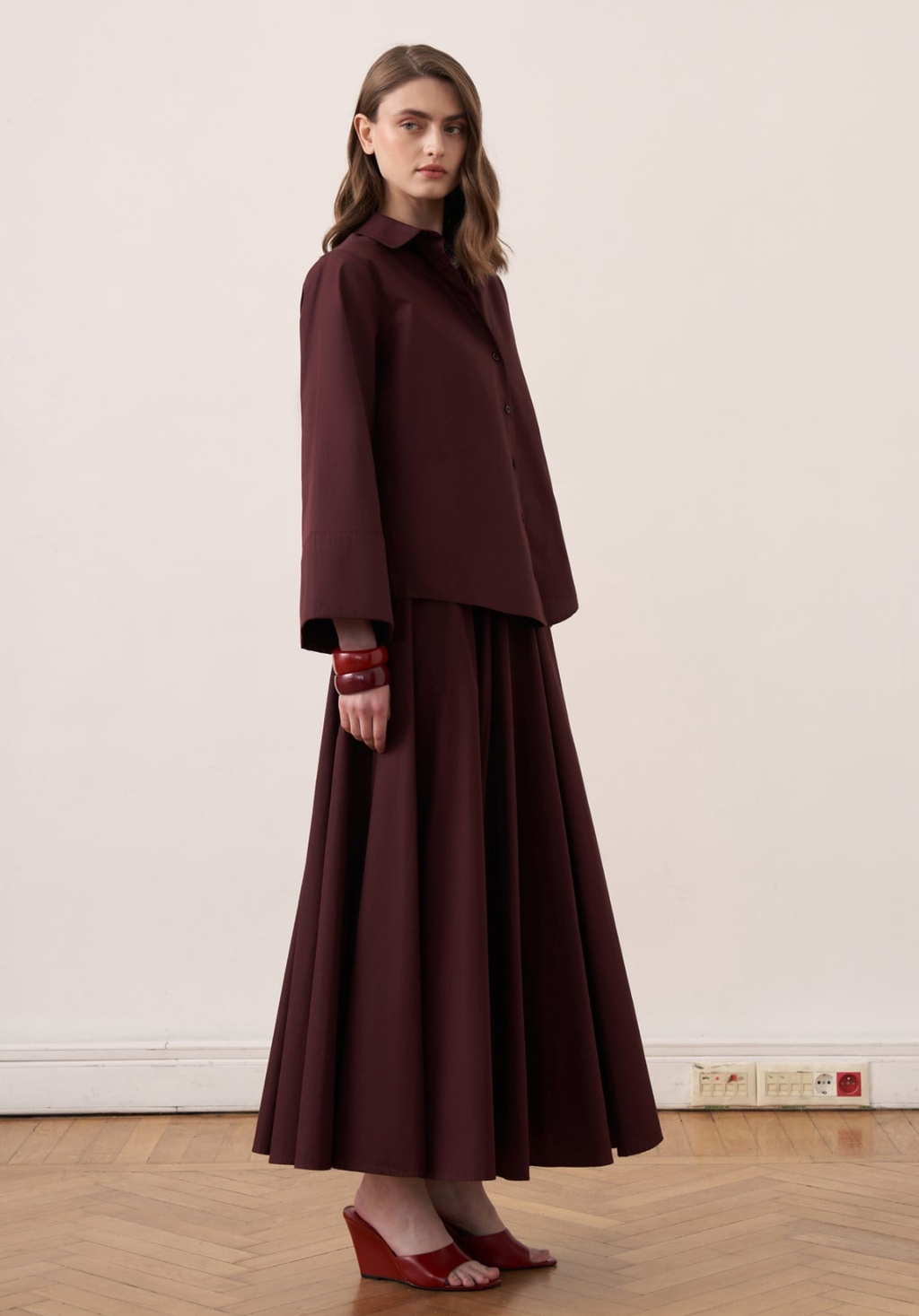 Dalila Skirt Co-ord - Plum
