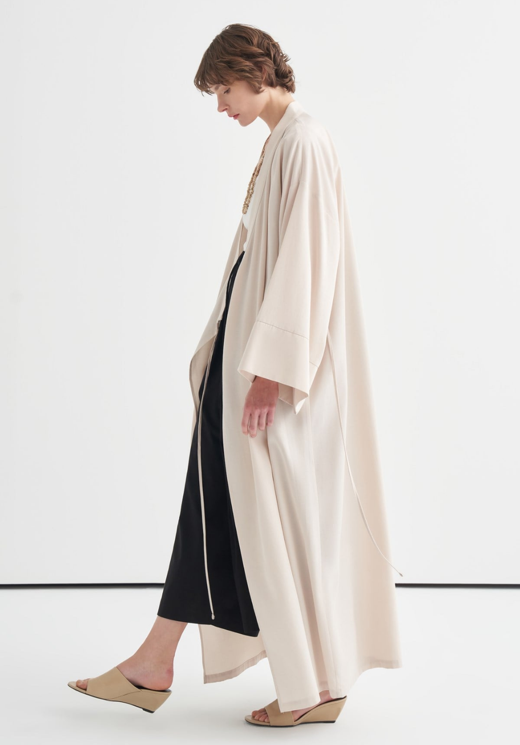 Carla Tie Detail Kimono Ecru