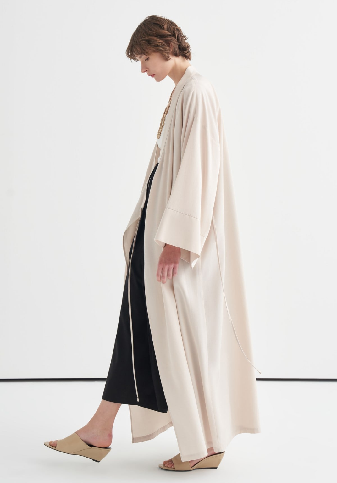 Carla Tie Detail Kimono Ecru